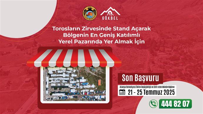 Torosların zirvesinde kurulacak dev pazar için başvurular başladı