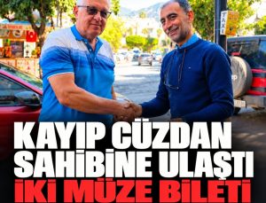 Alanya’da kayıp cüzdanı iki müze bileti çözdü: Esnaf turist çiftin parasını teslim etti