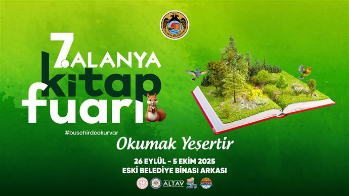 Alanya Kitap Fuarı Başlıyor: “Okumak Yeşertir” Temasıyla Kitapseverleri Buluşturacak