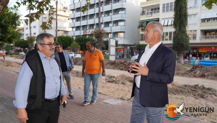 Alanya’nın En İşlek Caddesi Büyük Dönüşüme Giriyor: Atatürk Caddesi Yenileme Projesinde Çalışmalar Hızlandı