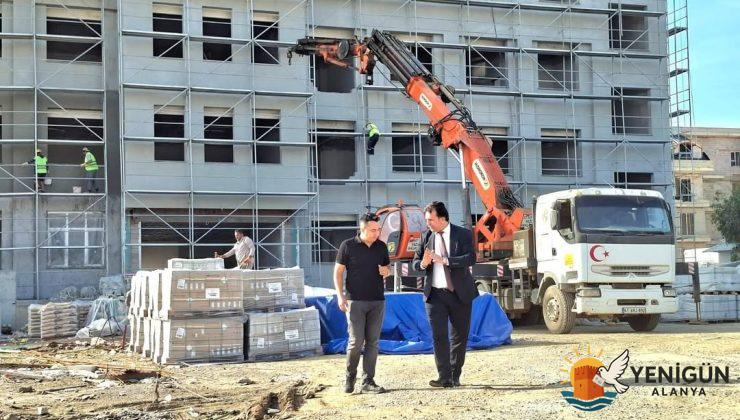 Alanya’da Eğitime Dev Yatırım: Müdür Yusuf Yılmaz, Aydıncı Ailesinin Yaptırdığı Anadolu Lisesi İnşaatını İnceledi