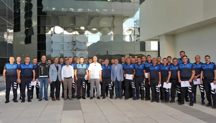 Orman Yangınlarına Müdahale Eden Zabıta Personeline Teşekkür Belgesi