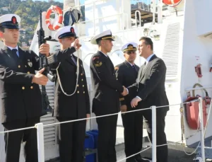 Kaymakam Öztürk, 29 Ekim’de TCG-Taşucu Gemisi’ni Ziyaret Etti