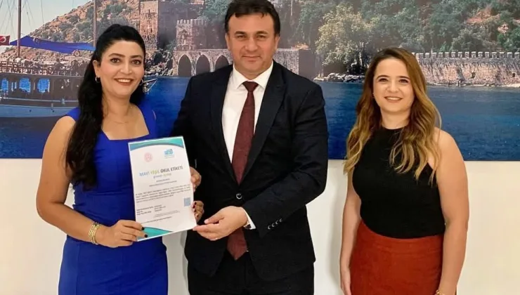 Alanya Şehit Yusuf Önder Anaokulu’na “Mavi Yeşil Okul Etiketi” Gururu