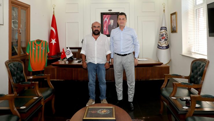 Alanya Rahvan Atlı Spor Kulübü Başkanı Ömer Kozan’dan Kaymakam Öztürk’e Ziyaret