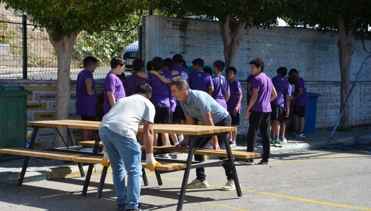 Okul ve Camilere Bank ve Piknik Masası Desteği
