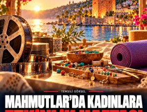 Mahmutlar’da kadınlara film, takı tasarımı ve yoga programı