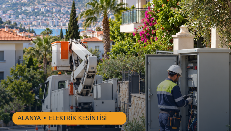 Alanya’da planlı elektrik kesintisi: Bazı mahallelerde enerji 16.00’ya kadar verilmeyecek