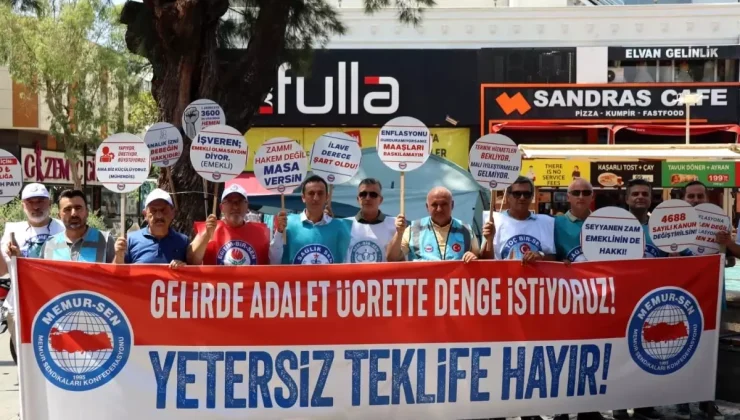 Memur-Sen Antalya’da Çadır Eylemi Başlattı: “Alım Gücümüz Eriyor”