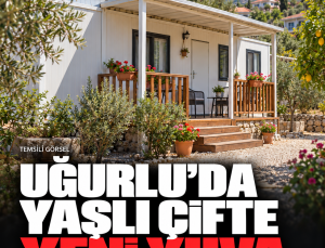 Uğurlu’da yaşlı çifte yeni yuva: Konteyner ev teslim edildi