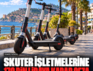 Skuter işletmelerine yeni ceza tarifesi: Üçüncü sınır ihlalinde 170 bin lira